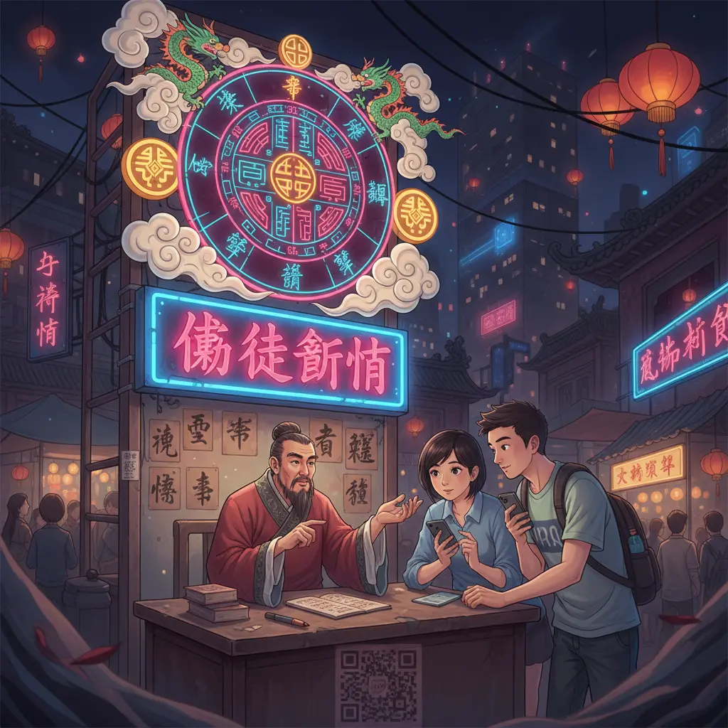 廟街算命 - 八字命盤