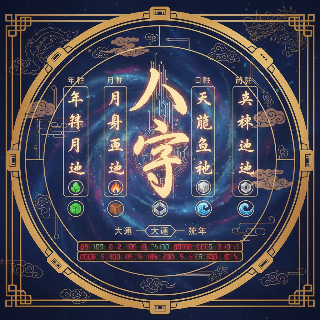 八字命盘 - 八字排盤