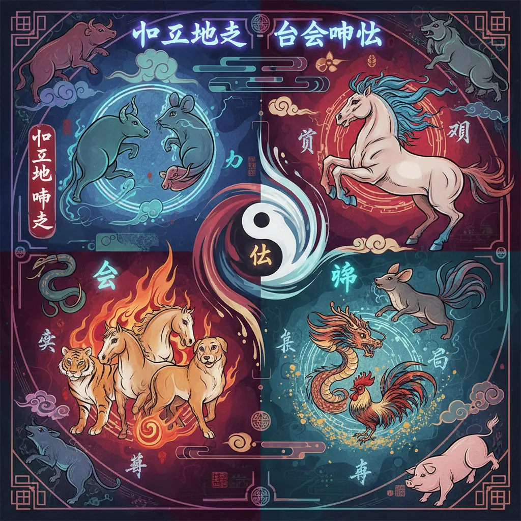 合會沖化 - 十二地支