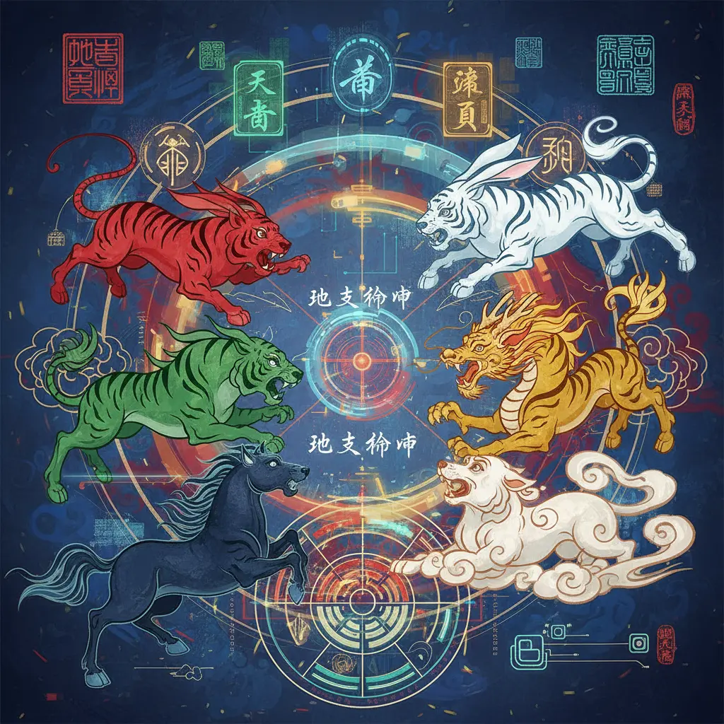 地支相沖 - 天干地支