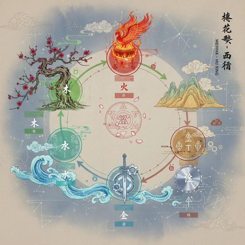 梅花易數 - 五行