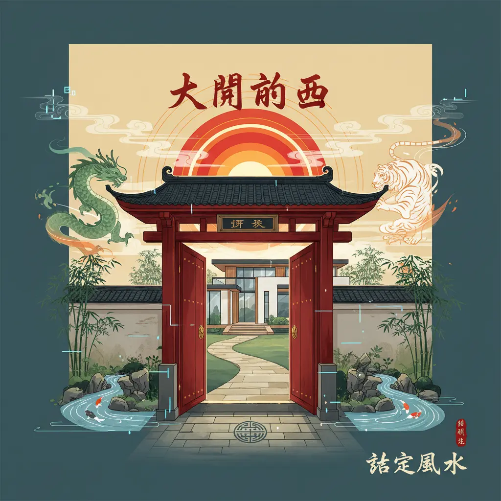 住宅風水 - 大門向西