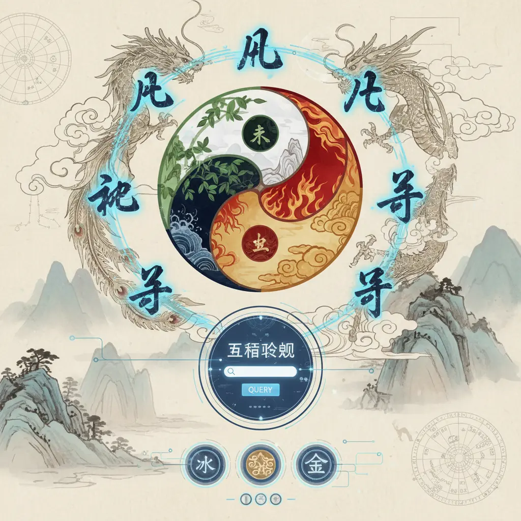 五行查詢 - 八字五行