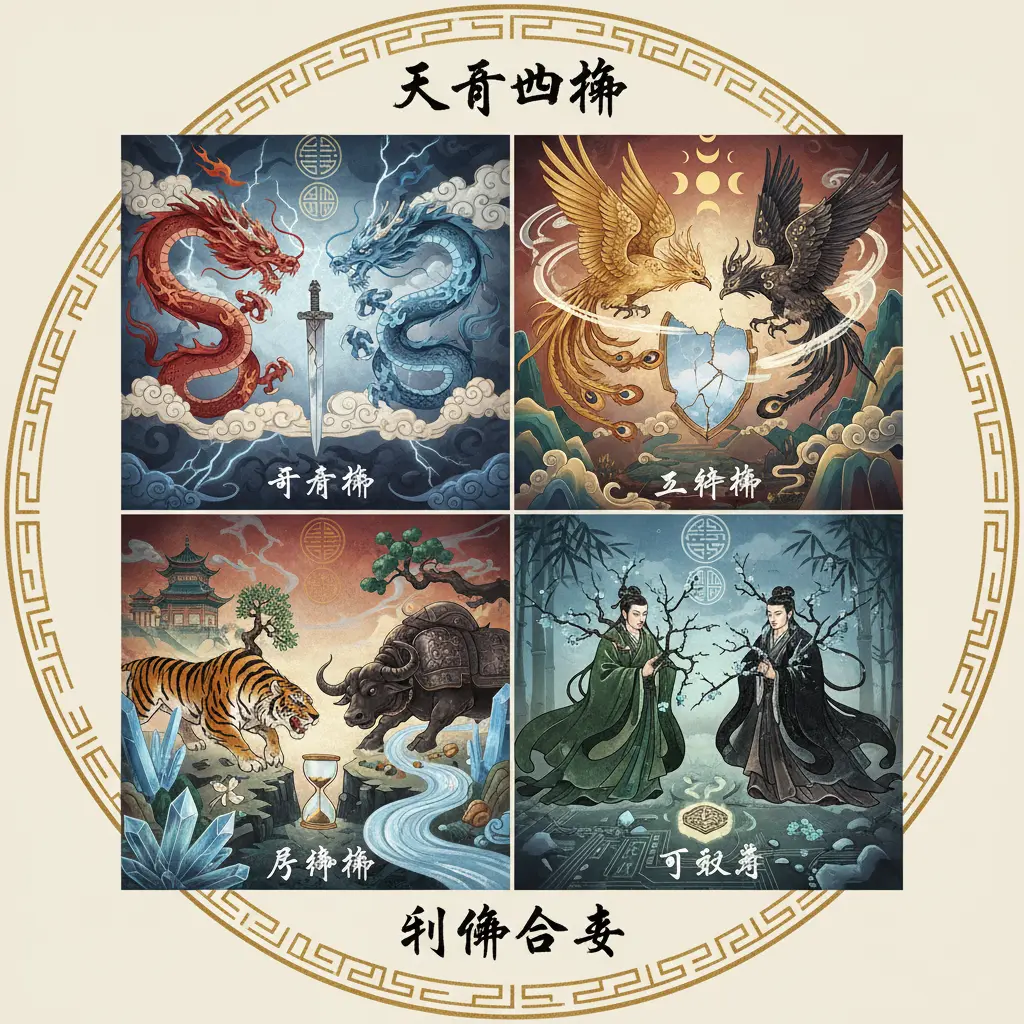 刑衝合害 - 天干四衝