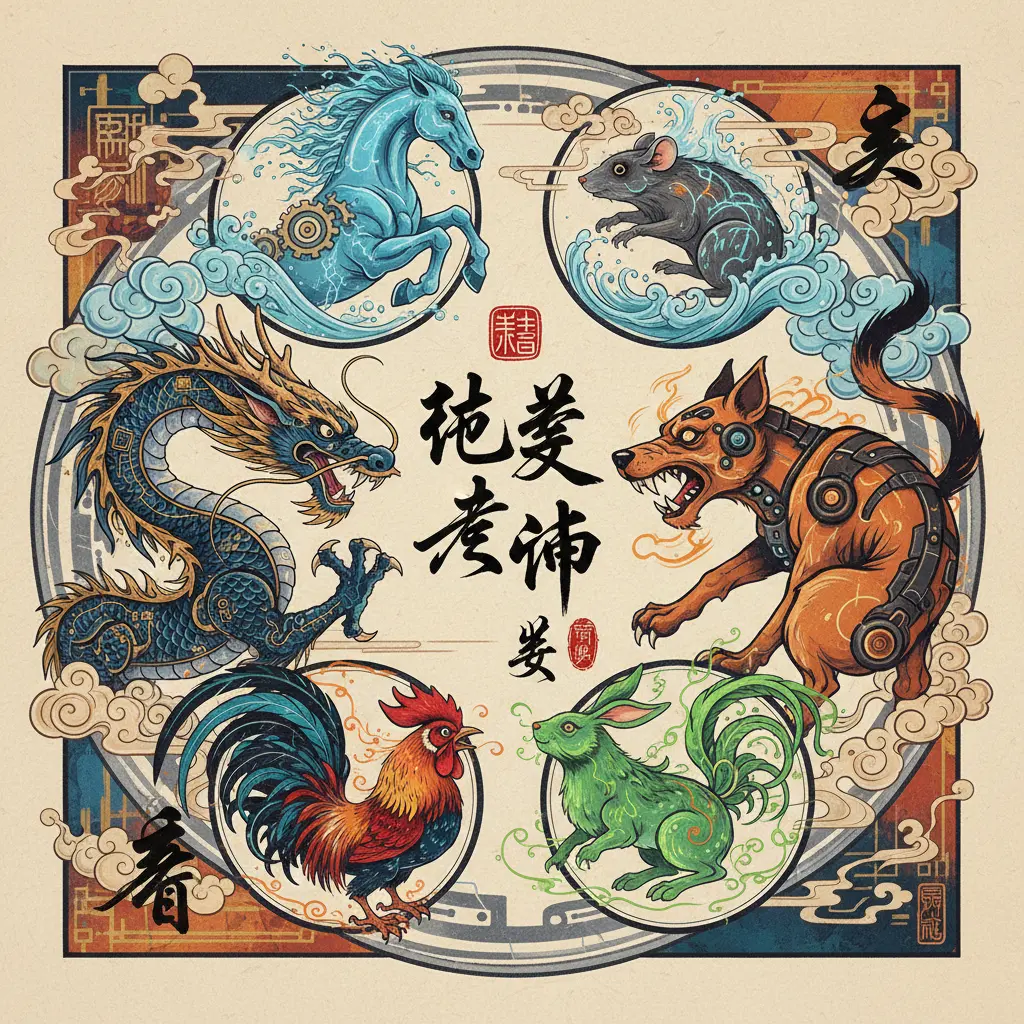 地支相沖 - 生肖