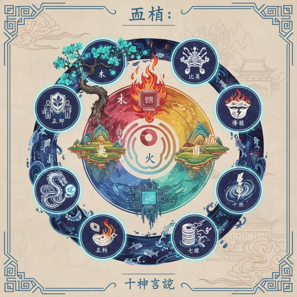 十神定義 - 五行