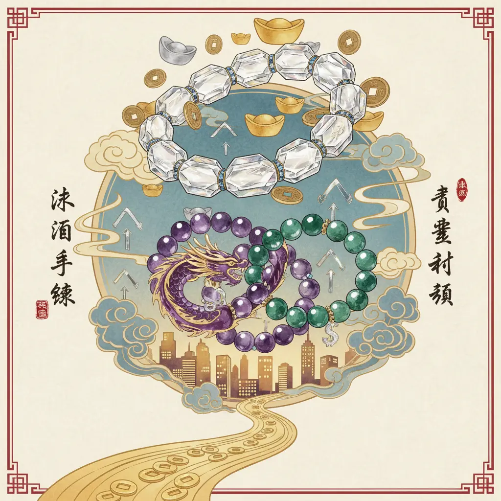 事業財運 - 水晶手鍊