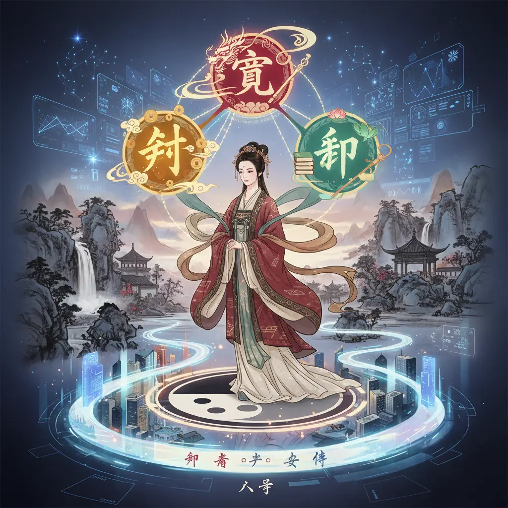 財官印三奇 - 女命八字