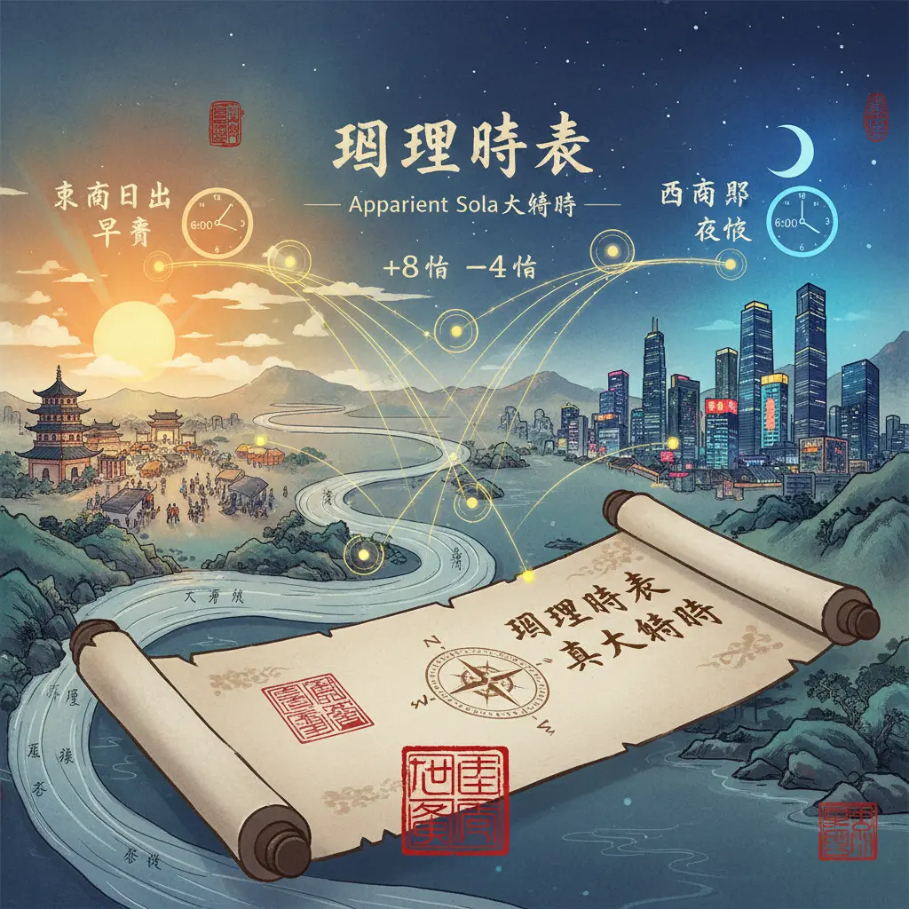 真太陽時 - 地理時差