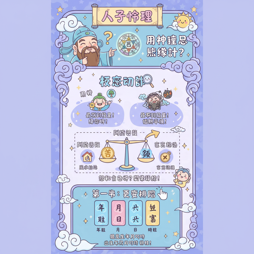 流年天干地支四柱八字八字喜用神運勢命局用神風水姓名學改運趨喜避忌陰陽調和五行喜忌風水佈局流年運勢五行平衡用神取法日干旺衰寶寶起名