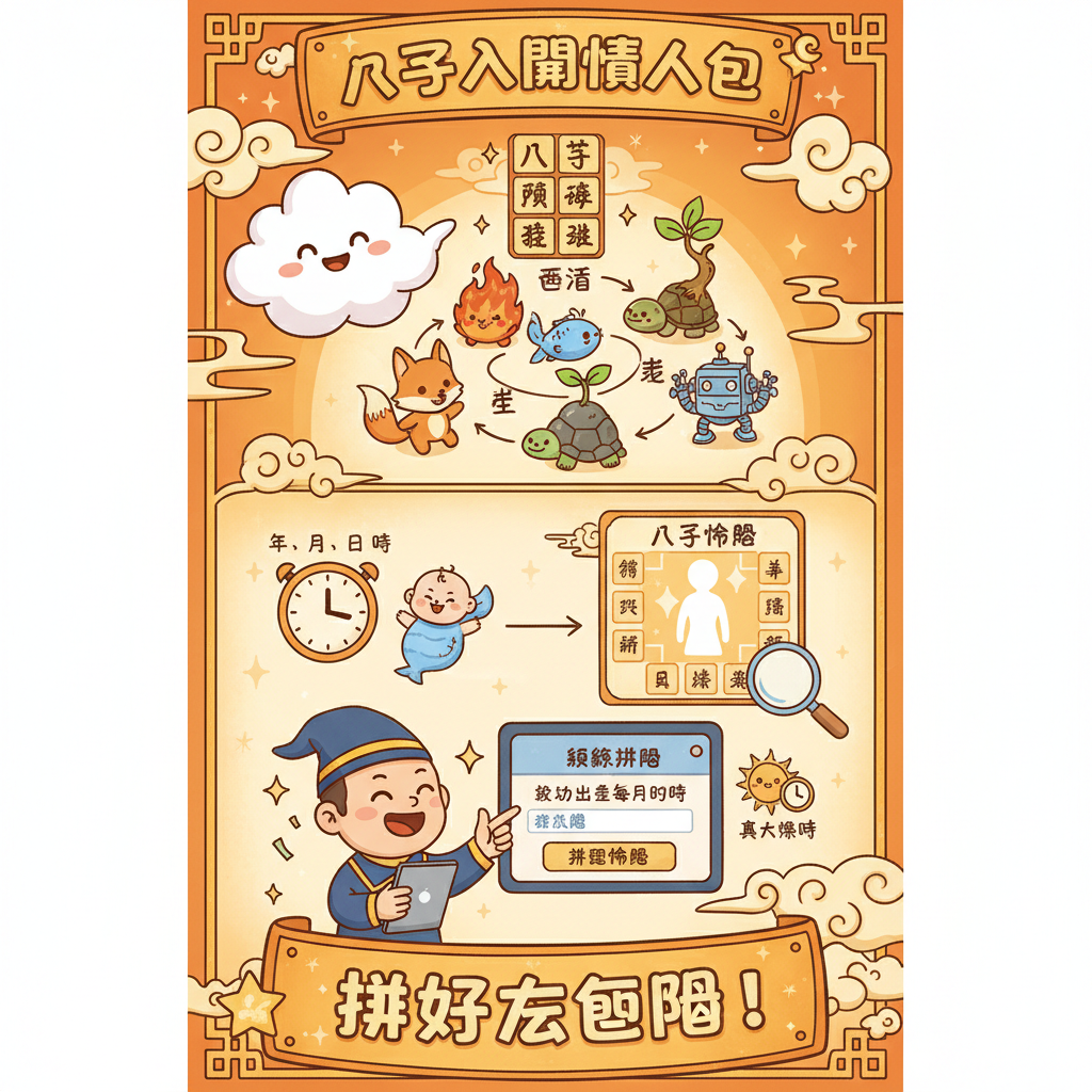 風水學運勢命理學四柱命理天干地支用神擇日玄學神煞命運走向線上排盤真太陽時趨吉避兇五行平衡格局論命人生規劃八字分析日主強弱食傷生財