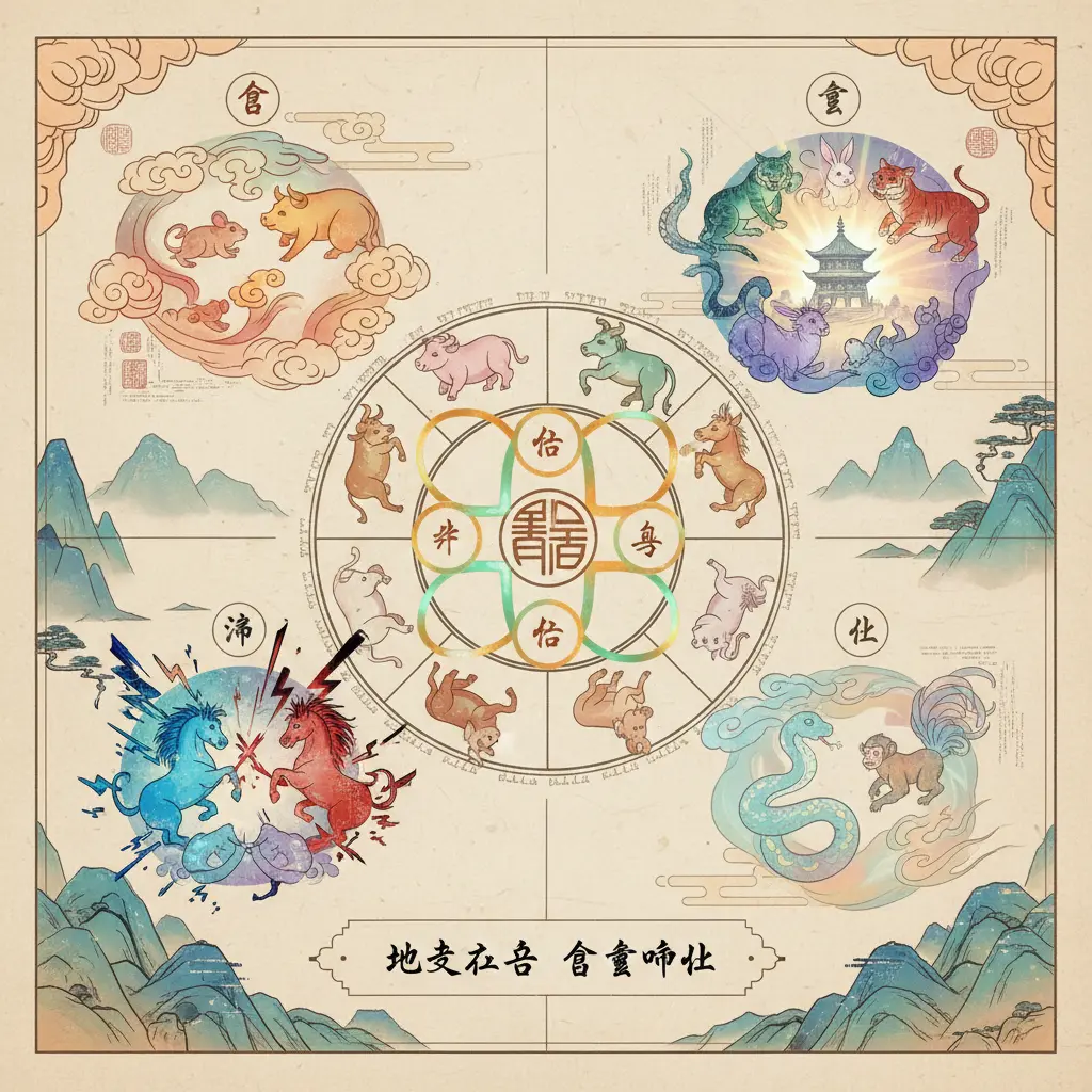 合會沖化 - 地支六合