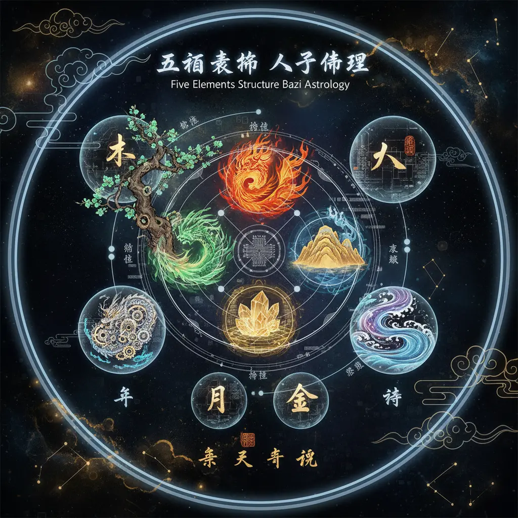 八字命理 - 五行結構