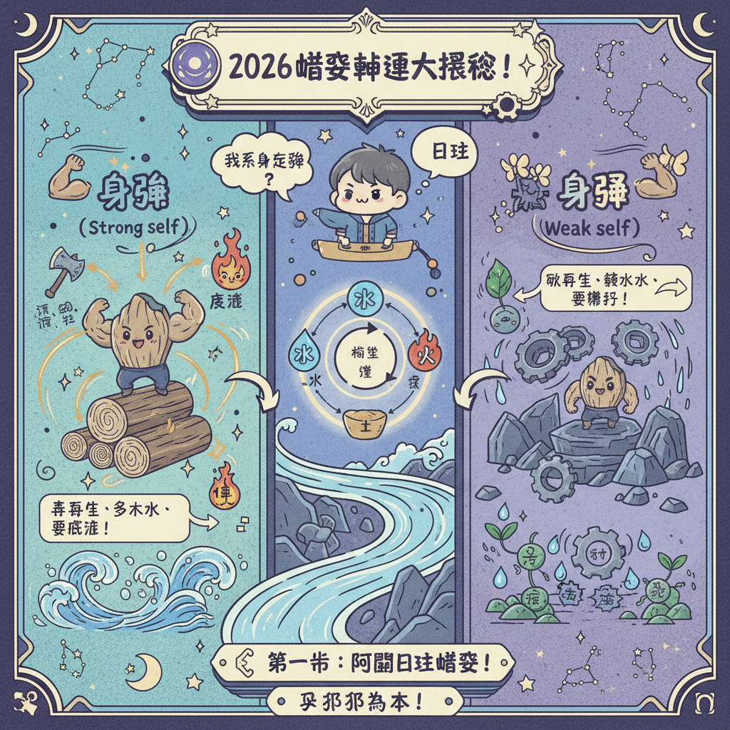 命理風水干支流年八字財星算命神煞陰陽用神健康運占卜財富運五行平衡日主旺衰性格分析運勢推斷事業發展玄學命理諮詢