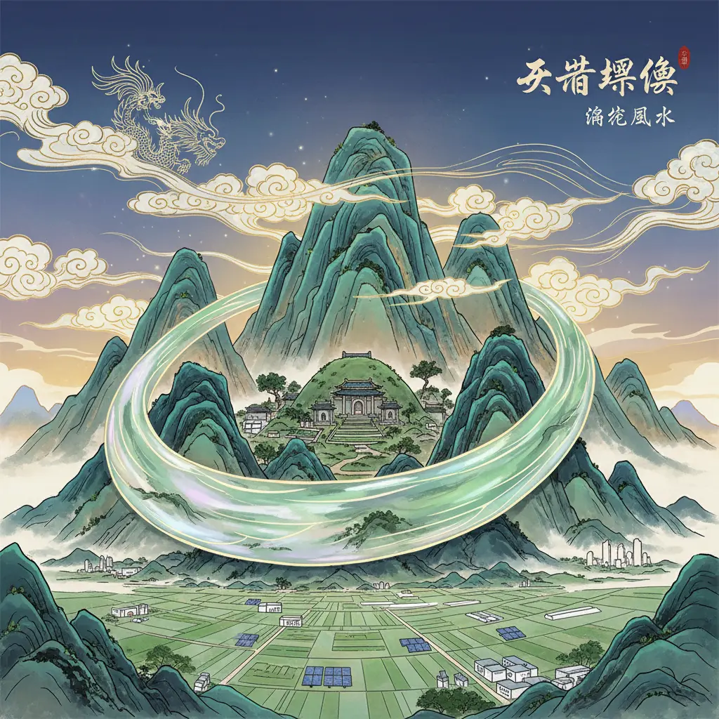 陰宅風水 - 玉帶環腰