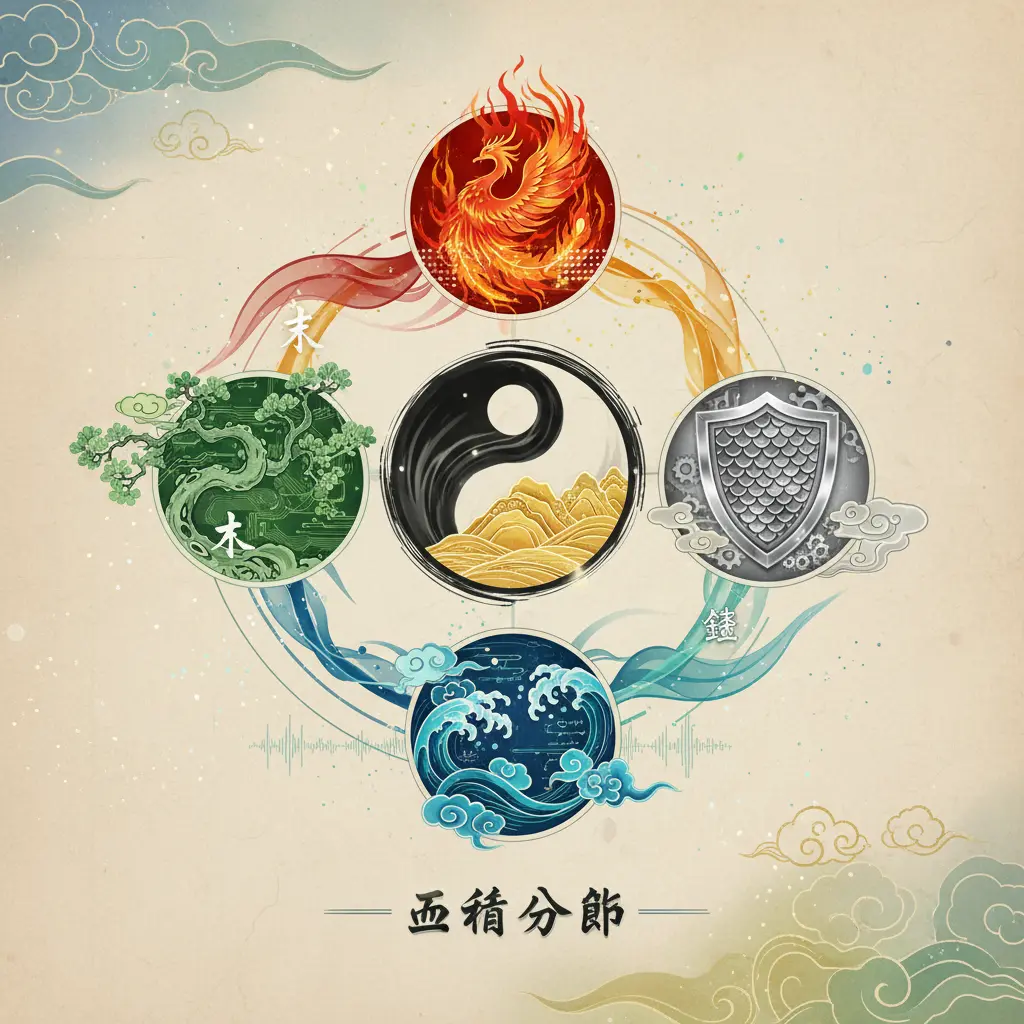 五行分佈 - 五行