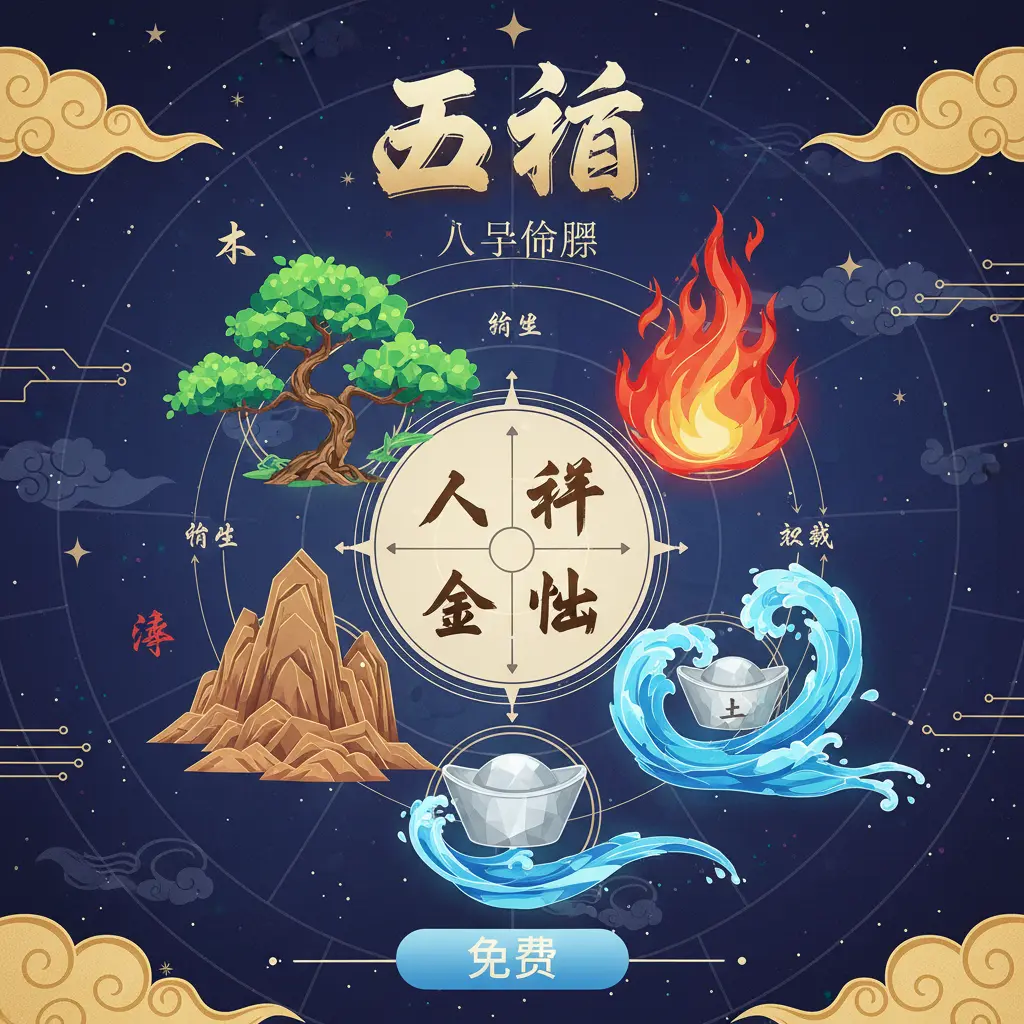 八字命盤 免費 - 五行
