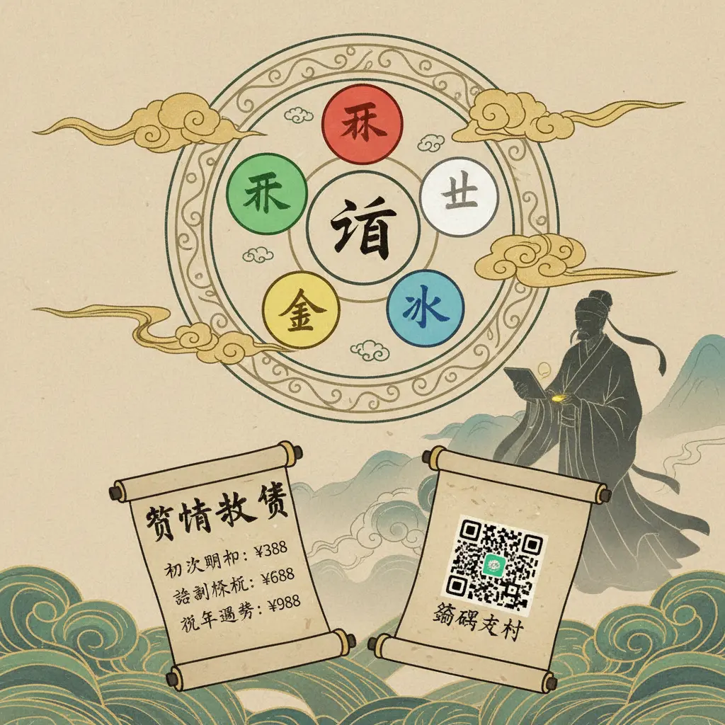 算命收費 - 五行