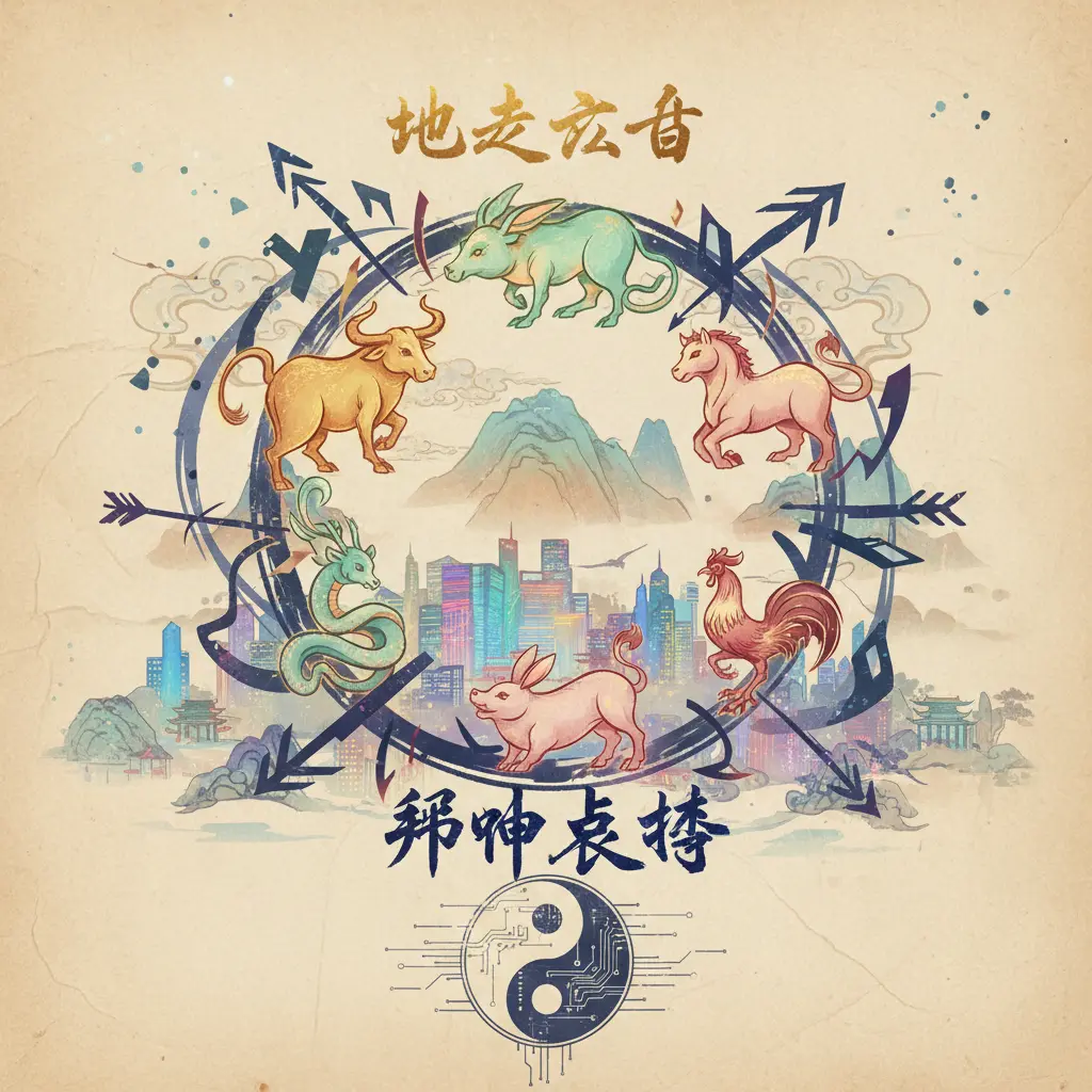 邢沖剋害 - 地支六合