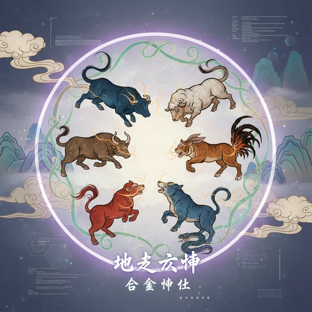 合會沖化 - 地支六沖