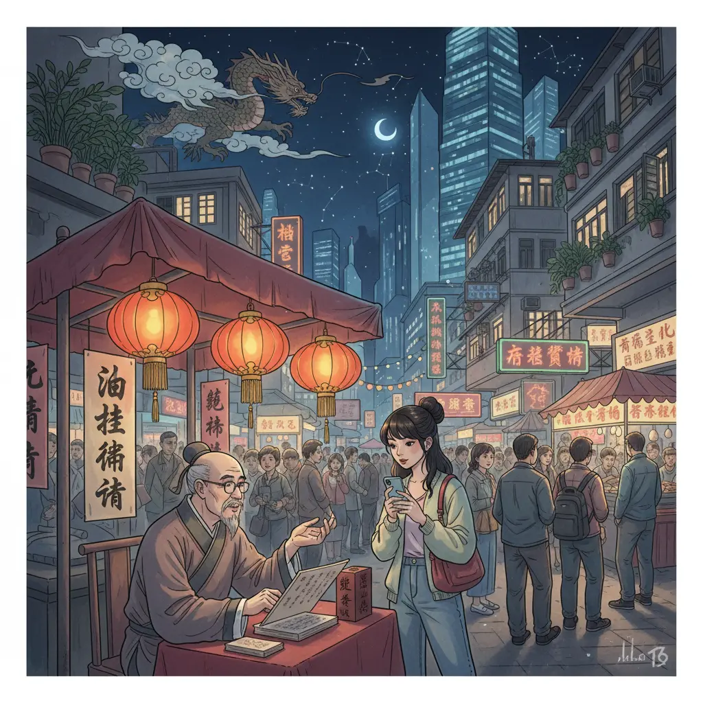 廟街算命 - 油麻地廟街