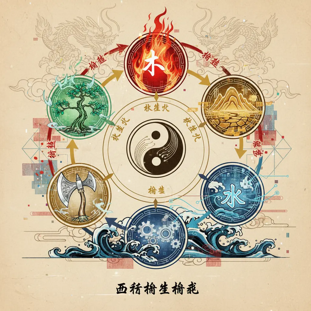 五行相生相剋 - 五行相生相剋