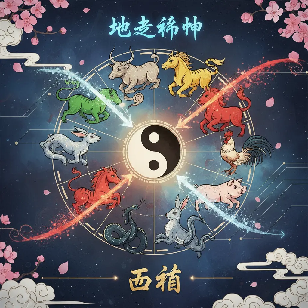 地支相沖 - 五行