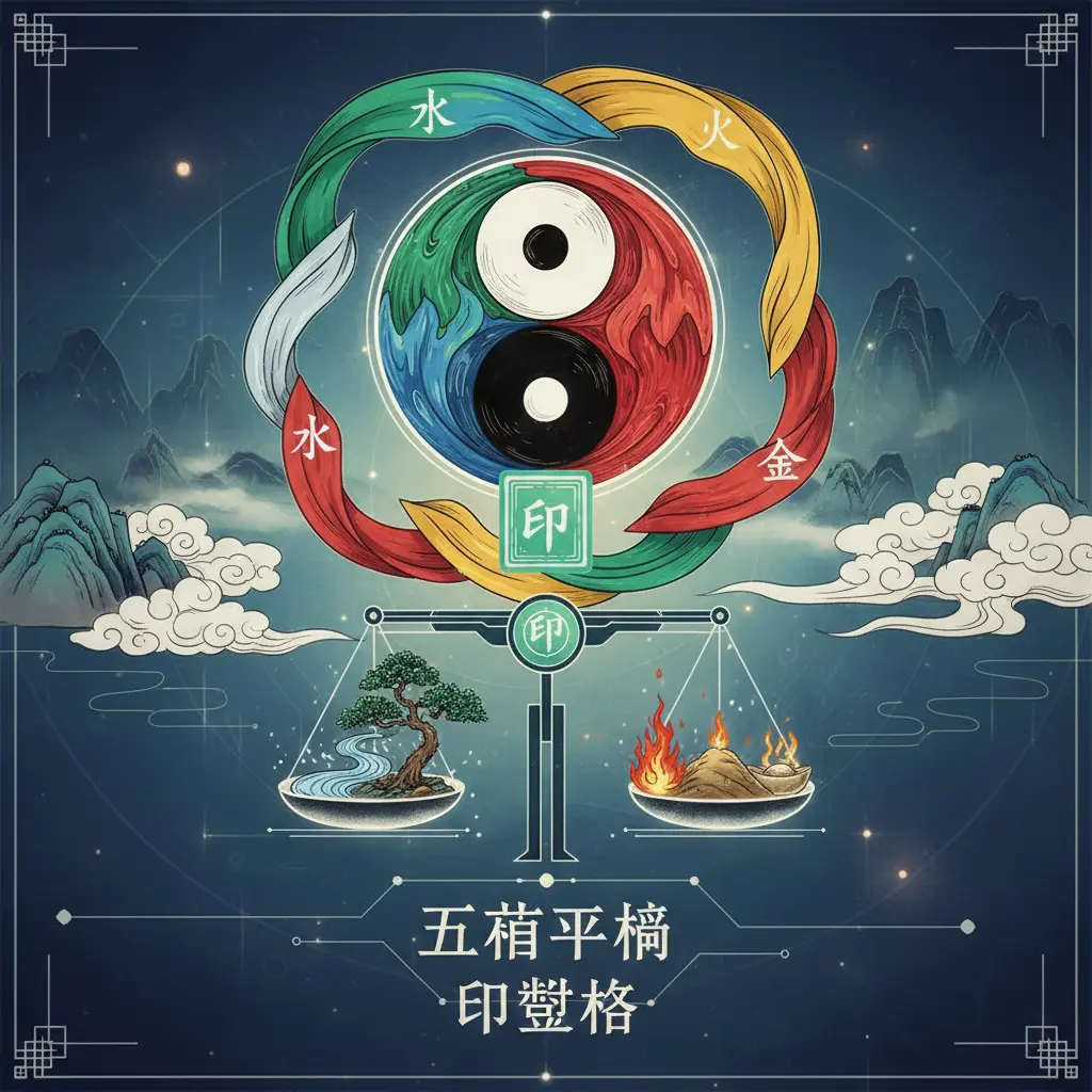 印綬格 - 五行平衡