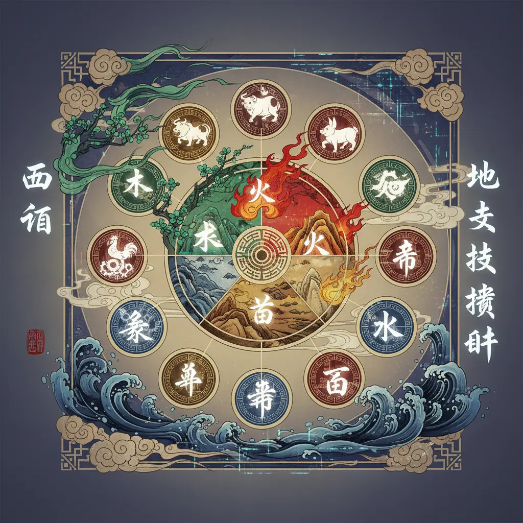 地支藏幹 - 五行