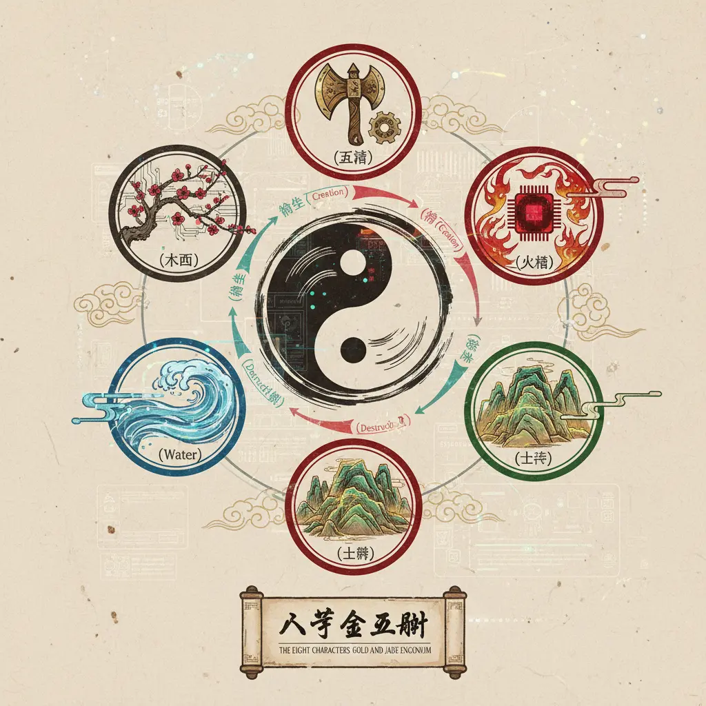 八字金玉賦 - 五行