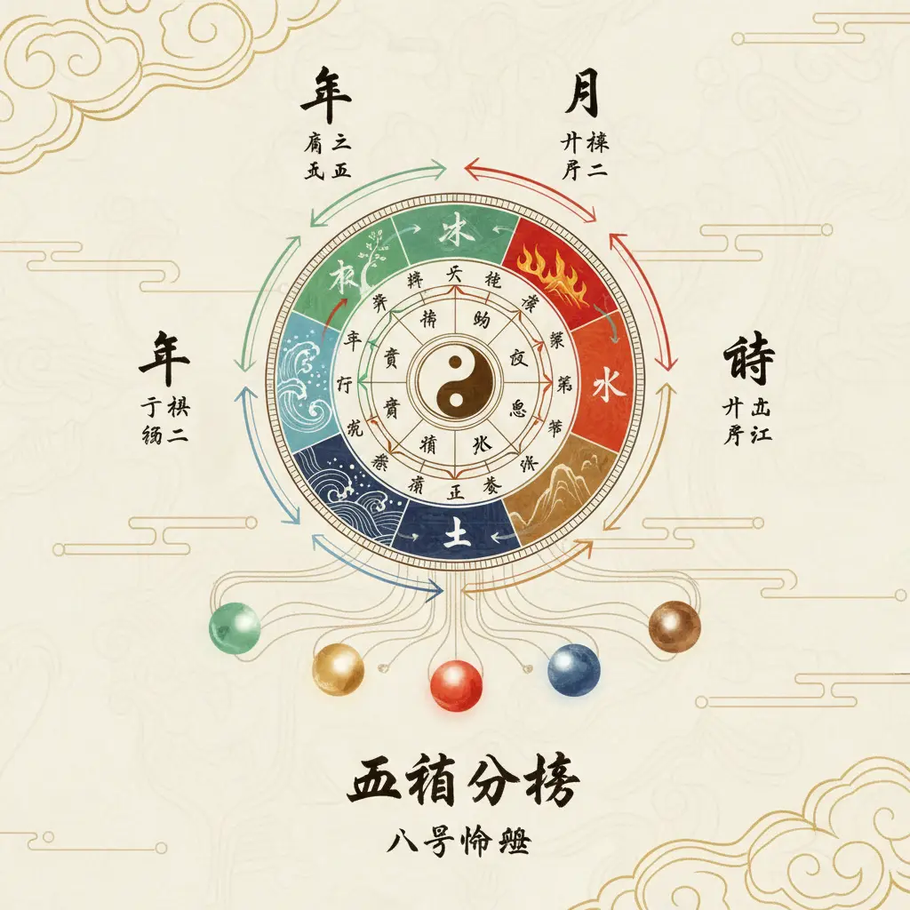 八字命盘 - 五行分析