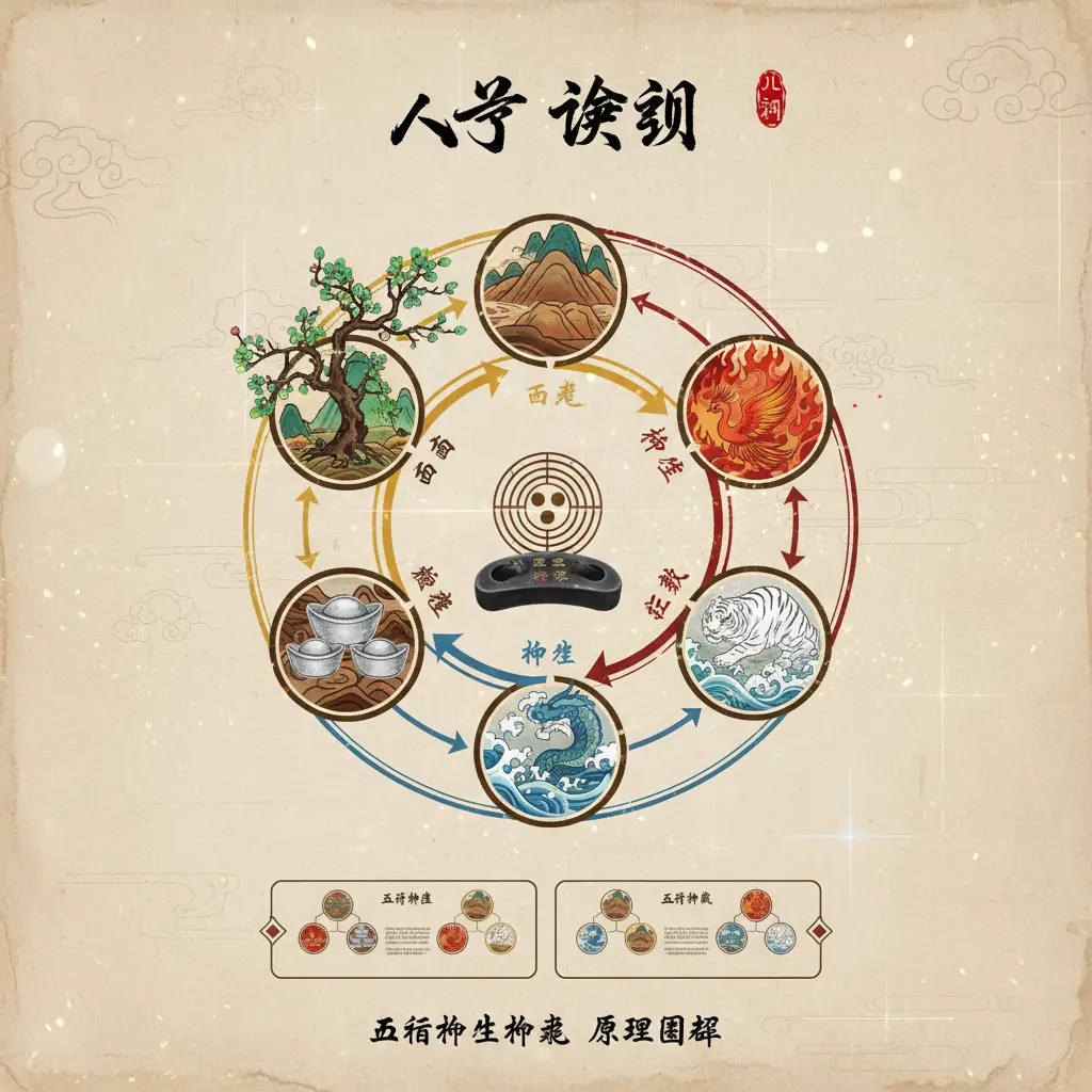 八字 查詢 - 五行相生相剋