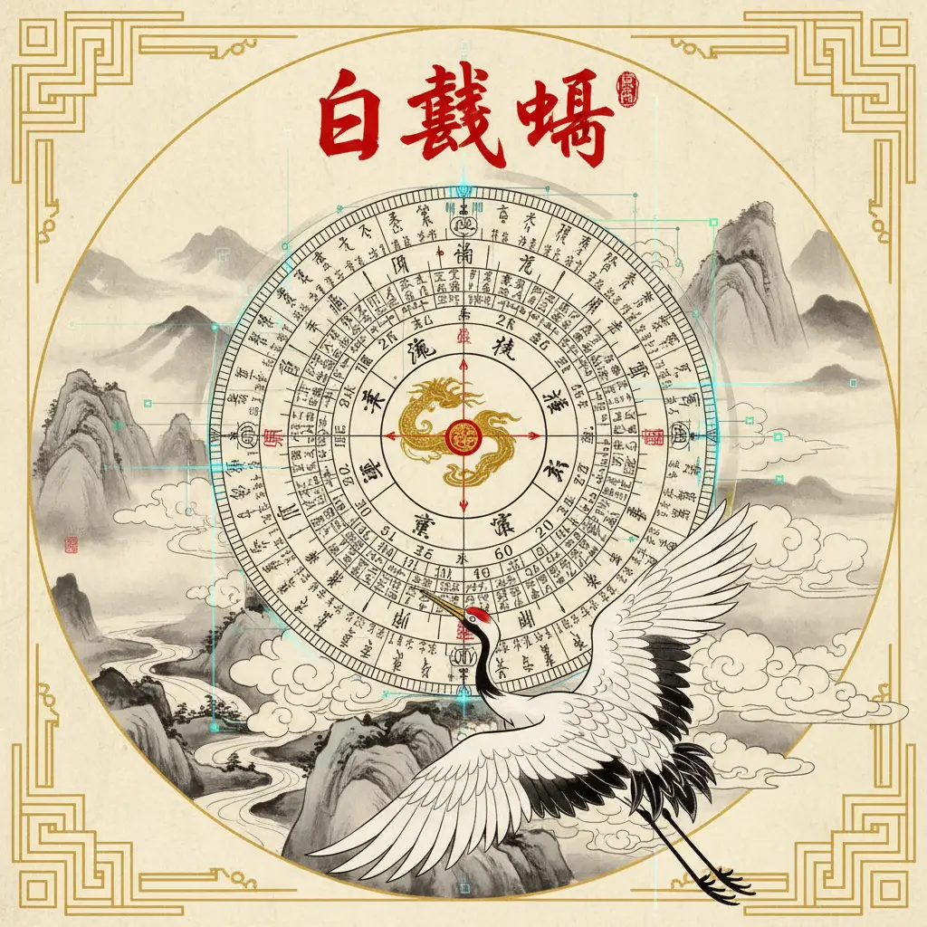 白鶴鳴 - 風水羅盤