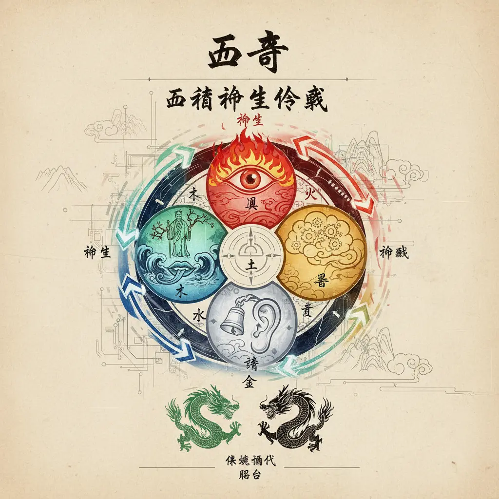 五行相生相剋 - 五事