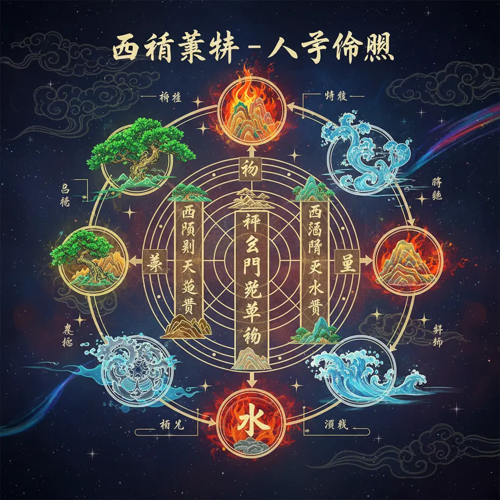 八字 命盤 - 五行結構