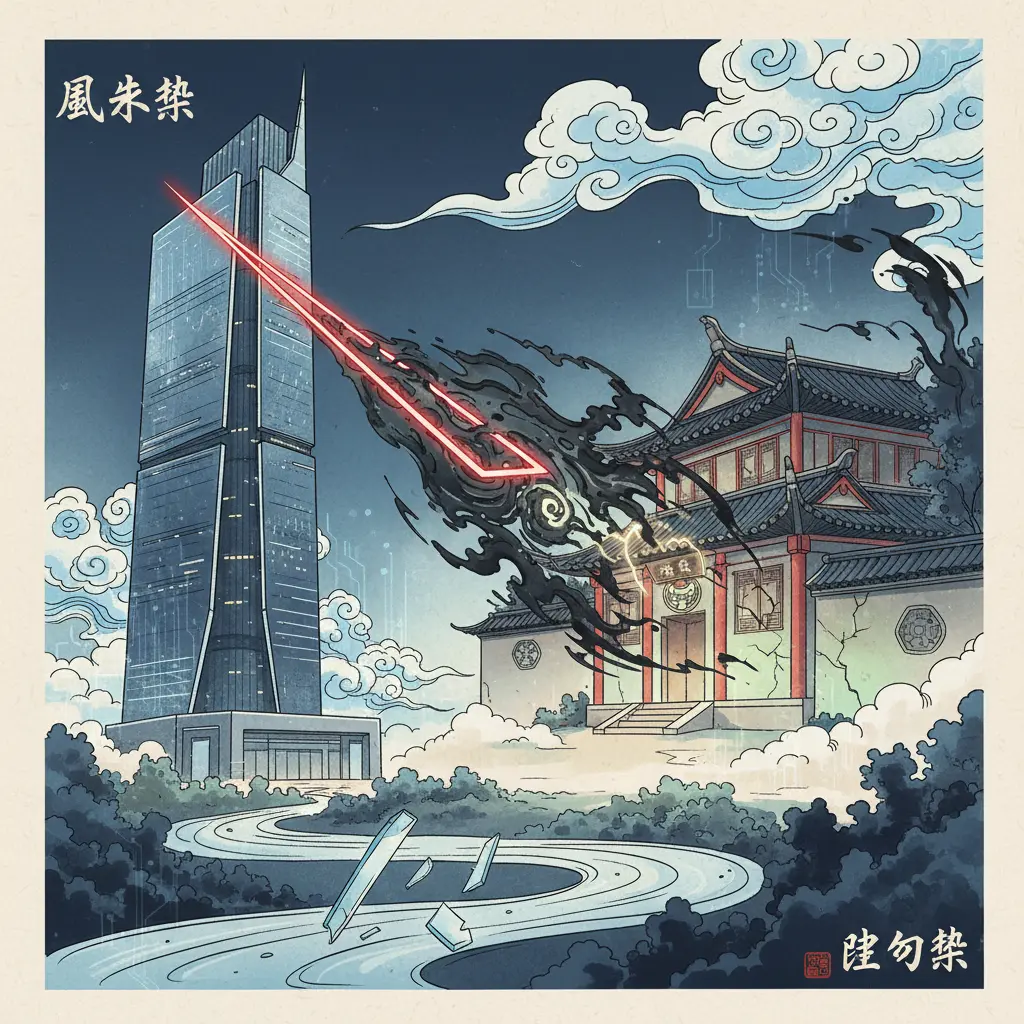 壁刀煞 - 風水煞