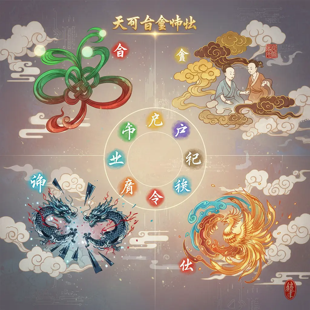 合會沖化 - 天干