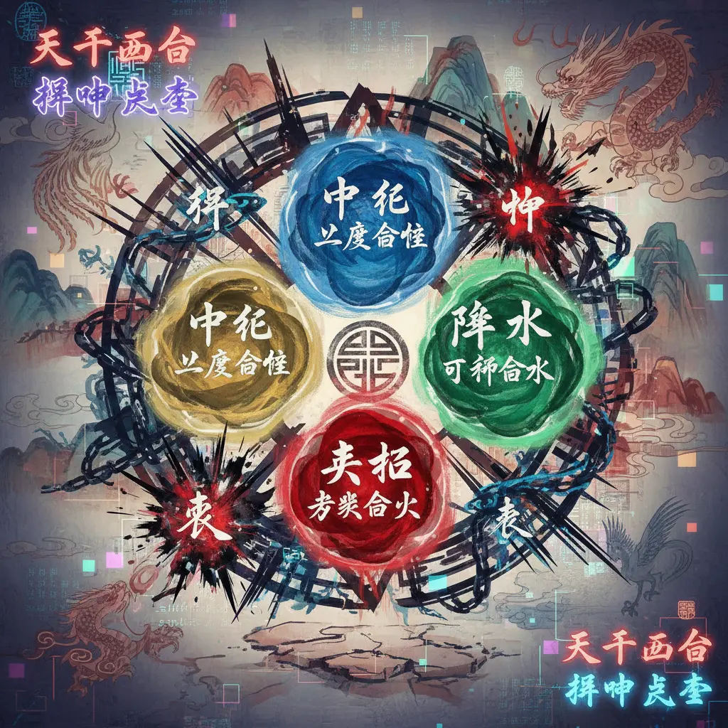 邢沖剋害 - 天干五合