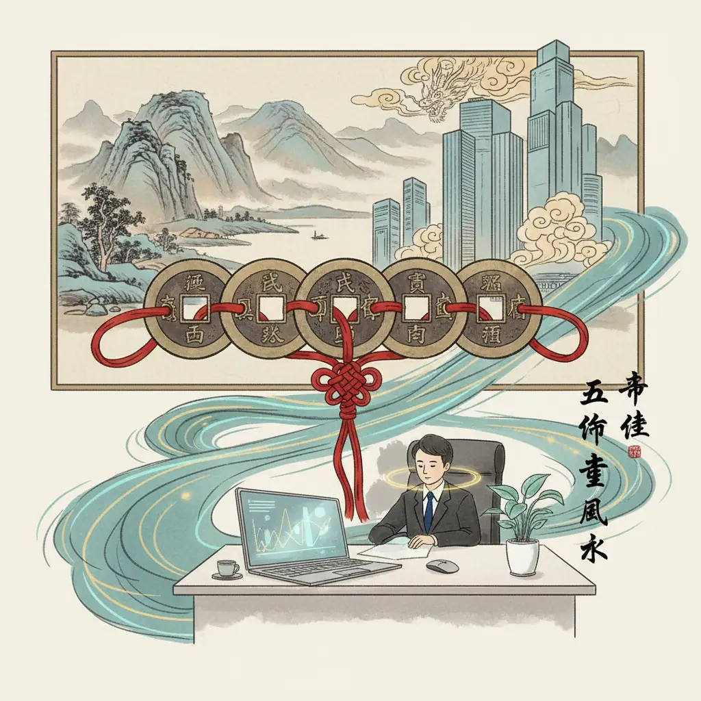 辦公室風水 - 五帝錢