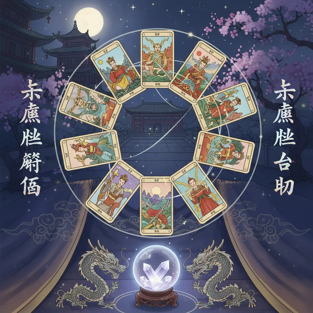 塔羅牌占卜 - 塔羅牌陣圖